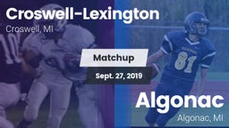 Matchup: Croswell-Lexington vs. Algonac  2019