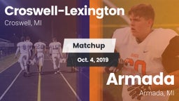 Matchup: Croswell-Lexington vs. Armada  2019