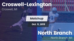 Matchup: Croswell-Lexington vs. North Branch  2019