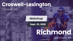 Matchup: Croswell-Lexington vs. Richmond  2020