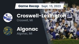 Recap: Croswell-Lexington  vs. Algonac  2023