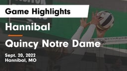 Hannibal  vs Quincy Notre Dame Game Highlights - Sept. 20, 2022
