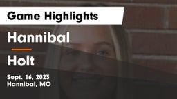 Hannibal  vs Holt  Game Highlights - Sept. 16, 2023