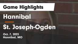 Hannibal  vs St. Joseph-Ogden  Game Highlights - Oct. 7, 2023