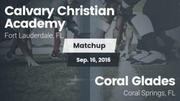 Matchup: Calvary Christian vs. Coral Glades  2016