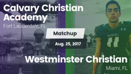 Matchup: Calvary Christian vs. Westminster Christian  2017
