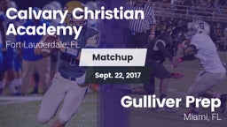 Matchup: Calvary Christian vs. Gulliver Prep  2017