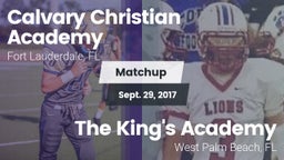 Matchup: Calvary Christian vs. The King's Academy 2017
