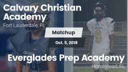 Matchup: Calvary Christian vs. Everglades Prep Academy  2018