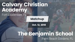 Matchup: Calvary Christian vs. The Benjamin School 2018