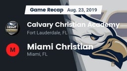 Recap: Calvary Christian Academy vs. Miami Christian  2019