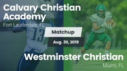 Matchup: Calvary Christian vs. Westminster Christian  2019