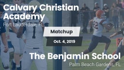 Matchup: Calvary Christian vs. The Benjamin School 2019