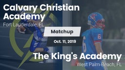 Matchup: Calvary Christian vs. The King's Academy 2019