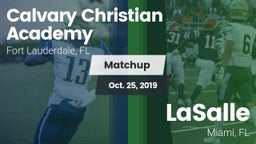 Matchup: Calvary Christian vs. LaSalle  2019