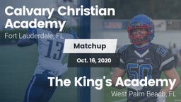 Matchup: Calvary Christian vs. The King's Academy 2020