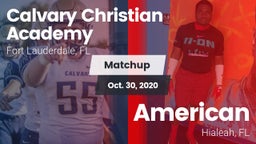 Matchup: Calvary Christian vs. American  2020