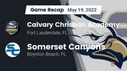 Recap: Calvary Christian Academy vs. Somerset Canyons 2022