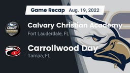 Recap: Calvary Christian Academy vs. Carrollwood Day  2022