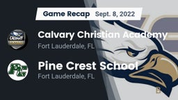 Recap: Calvary Christian Academy vs. Pine Crest School 2022