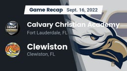 Recap: Calvary Christian Academy vs. Clewiston  2022