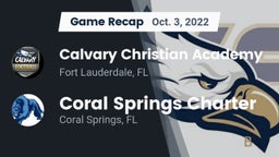 Recap: Calvary Christian Academy vs. Coral Springs Charter  2022