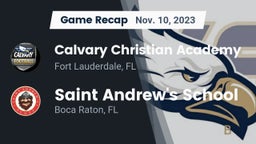 Recap: Calvary Christian Academy vs. Saint Andrew's School 2023