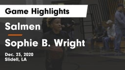 Salmen  vs Sophie B. Wright  Game Highlights - Dec. 23, 2020