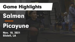 Salmen  vs Picayune  Game Highlights - Nov. 18, 2021
