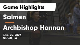 Salmen  vs Archbishop Hannan  Game Highlights - Jan. 25, 2022