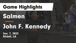 Salmen  vs John F. Kennedy  Game Highlights - Jan. 7, 2022