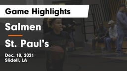 Salmen  vs St. Paul's  Game Highlights - Dec. 18, 2021