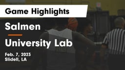 Salmen  vs University Lab  Game Highlights - Feb. 7, 2023