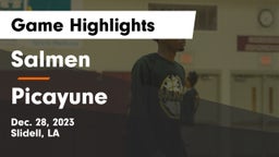 Salmen  vs Picayune  Game Highlights - Dec. 28, 2023