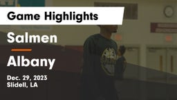 Salmen  vs Albany  Game Highlights - Dec. 29, 2023