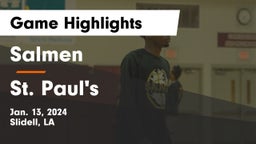 Salmen  vs St. Paul's  Game Highlights - Jan. 13, 2024