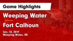 Weeping Water  vs Fort Calhoun  Game Highlights - Jan. 10, 2019
