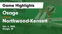Osage  vs Northwood-Kensett  Game Highlights - Oct. 6, 2020