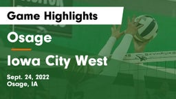 Osage  vs Iowa City West Game Highlights - Sept. 24, 2022