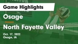 Osage  vs North Fayette Valley Game Highlights - Oct. 17, 2022