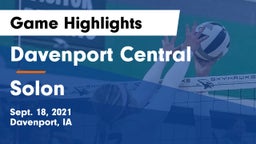 Davenport Central  vs Solon  Game Highlights - Sept. 18, 2021