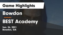 Bowdon  vs BEST Academy Game Highlights - Jan. 26, 2021