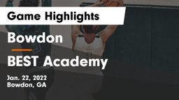 Bowdon  vs BEST Academy Game Highlights - Jan. 22, 2022