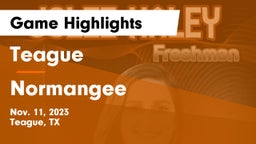 Teague  vs Normangee  Game Highlights - Nov. 11, 2023