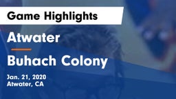 Atwater  vs Buhach Colony  Game Highlights - Jan. 21, 2020