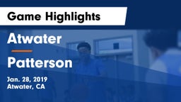 Atwater  vs Patterson Game Highlights - Jan. 28, 2019