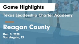 Texas Leadership Charter Academy  vs Reagan County  Game Highlights - Dec. 5, 2020