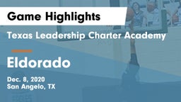 Texas Leadership Charter Academy  vs Eldorado  Game Highlights - Dec. 8, 2020