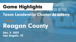 Texas Leadership Charter Academy  vs Reagan County  Game Highlights - Dec. 9, 2023