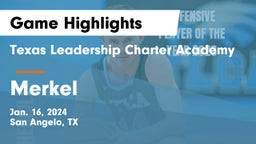 Texas Leadership Charter Academy  vs Merkel  Game Highlights - Jan. 16, 2024